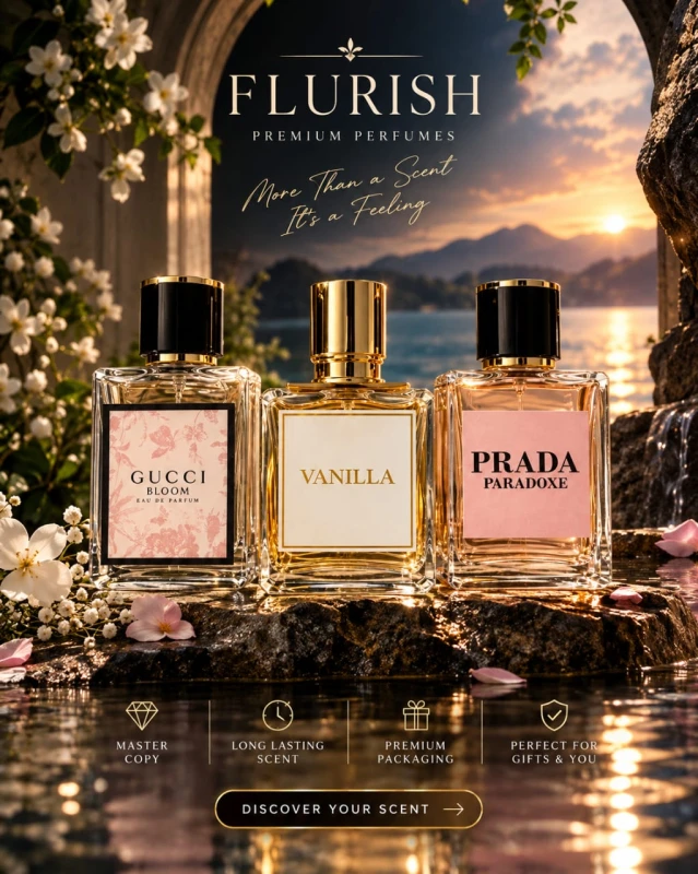 Gucci Bloom + Vanilla + Prada Paradoxe