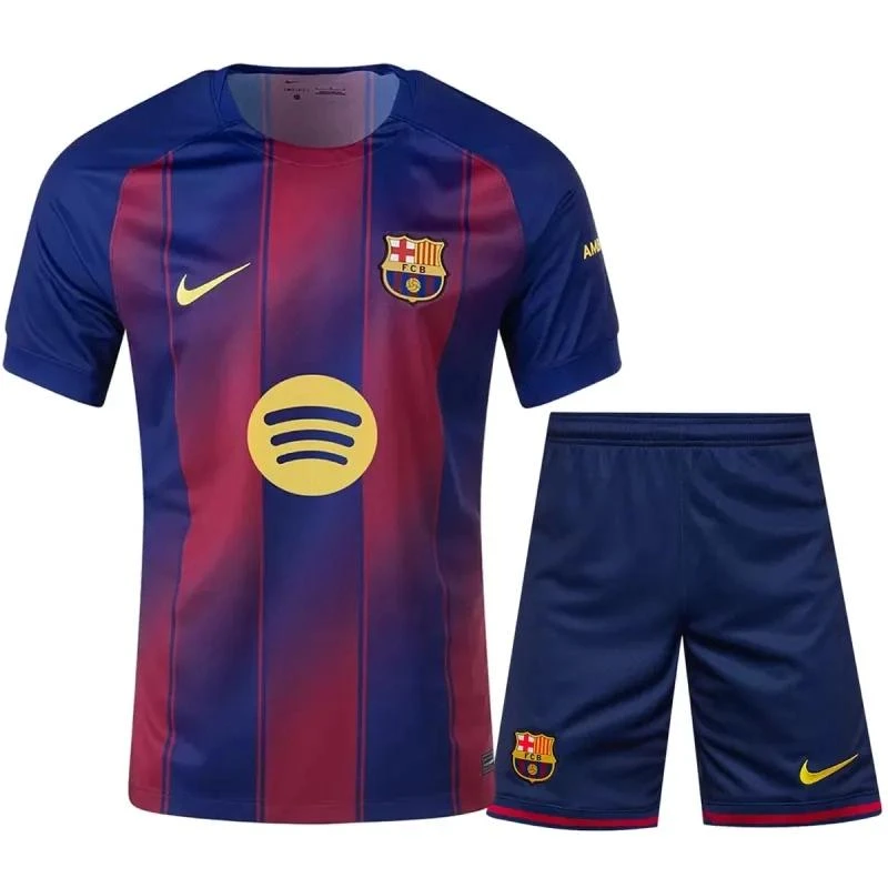 FC Barcelona Home Football Jersey & Shorts Set 2025–26